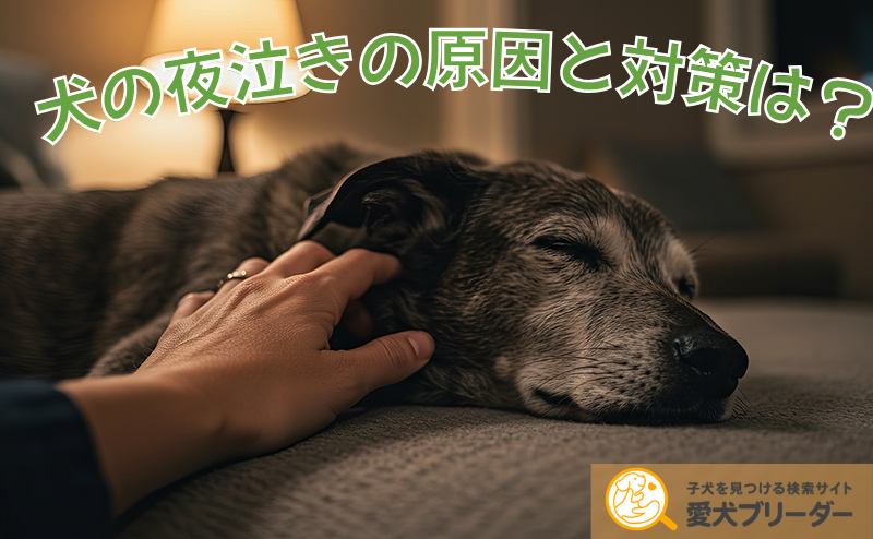 犬の夜泣きを止める方法｜原因別に解説【子犬・老犬の認知症】
